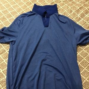 Men’s under armor blue golf polo